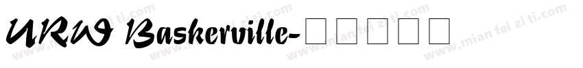 URW Baskerville字体转换